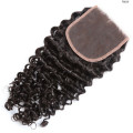 Extensão de cabelo de vison Brazilin, um fornecedor peruano Kinky Curly Encerramento